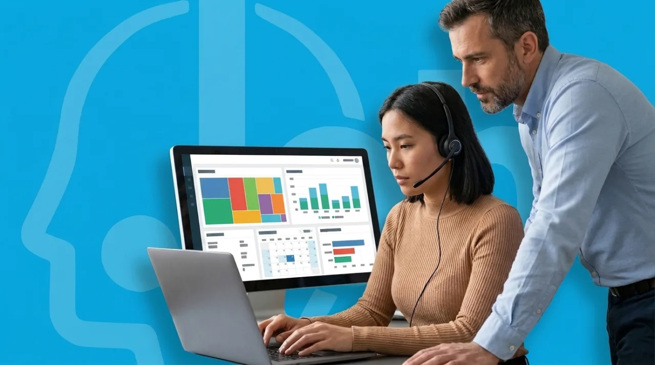 Une équipe commerciale interne équipée du logiciel de téléprospection JobPhoning