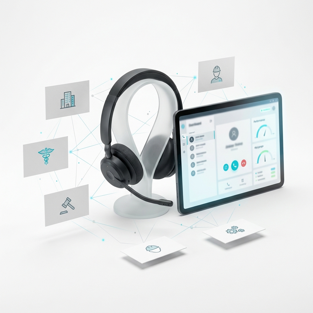 Casque telephonique professionnel et interface de phoning B2B
