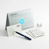 Calendrier avec rendez-vous commercial valide et fiches de qualification
