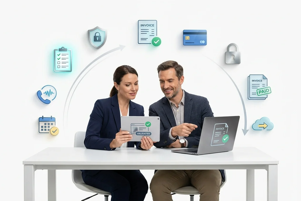 Paiement sécurisé des missions de téléprospection via la plateforme, validation gardée par l’entreprise