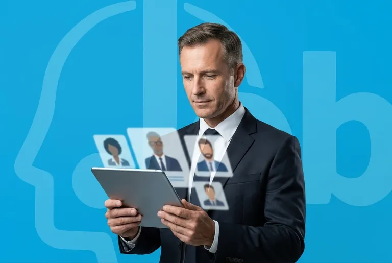 Décideur B2B consultant des profils de prospects qualifiés