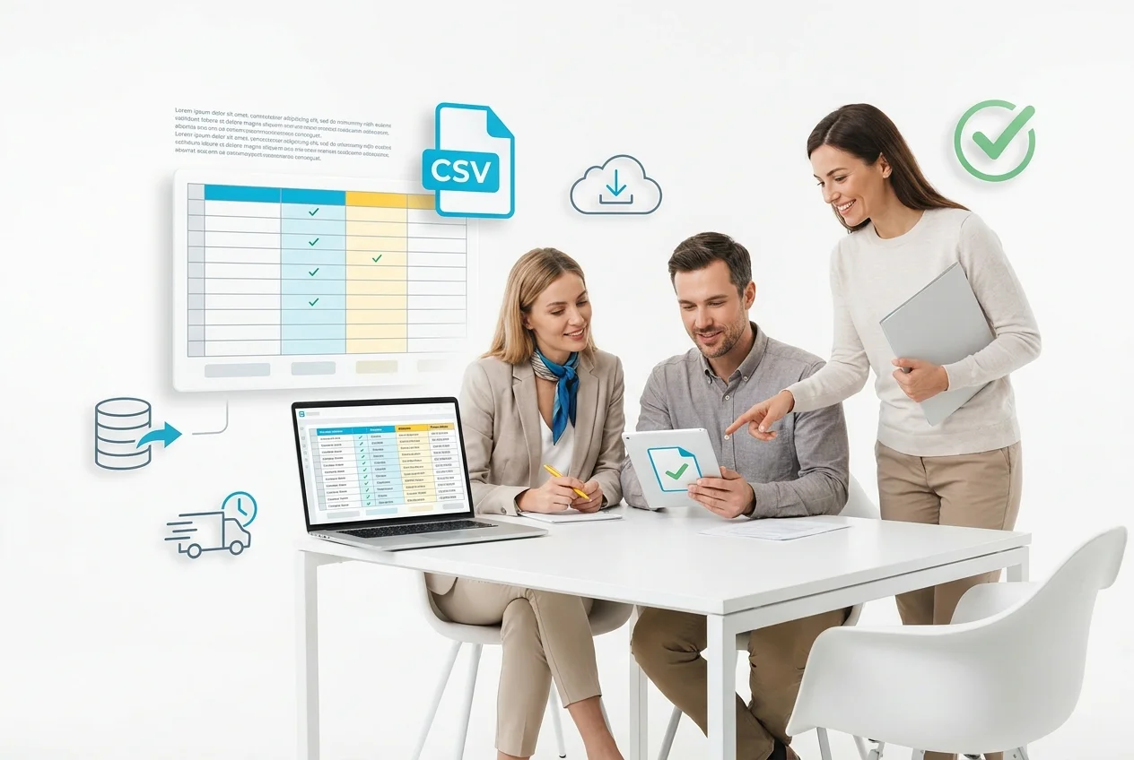 Une base de données B2B livrée au format Excel ou CSV, prête à l’emploi