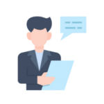 Icône de commerciaux pour les équipes commerciales.