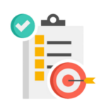 Illustration de la liste des missions avec une icône de checklist.