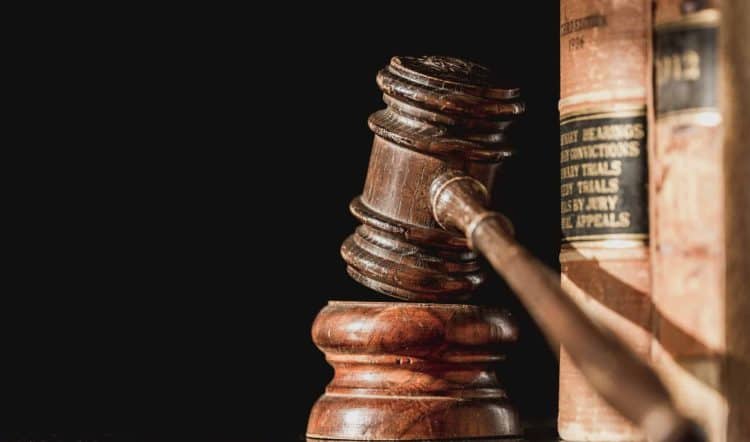 Law Books And Judge Gavel